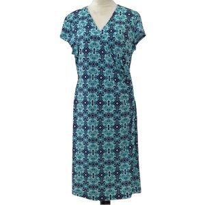 Jones New York Signature Multicolor Stretchy Dress Size Large NEW
